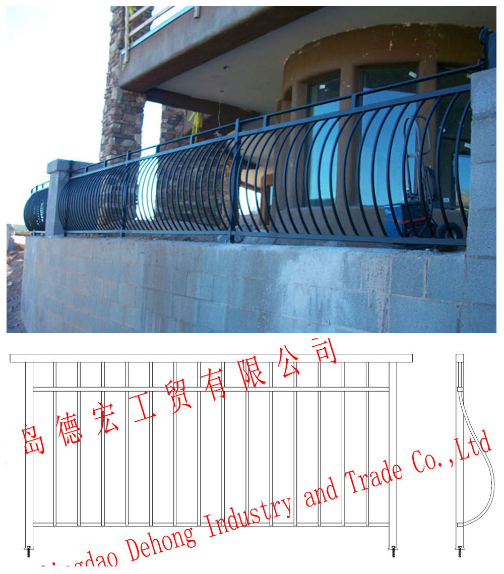 Ornamental Security Customized Wrought Iron Fences/Fencing