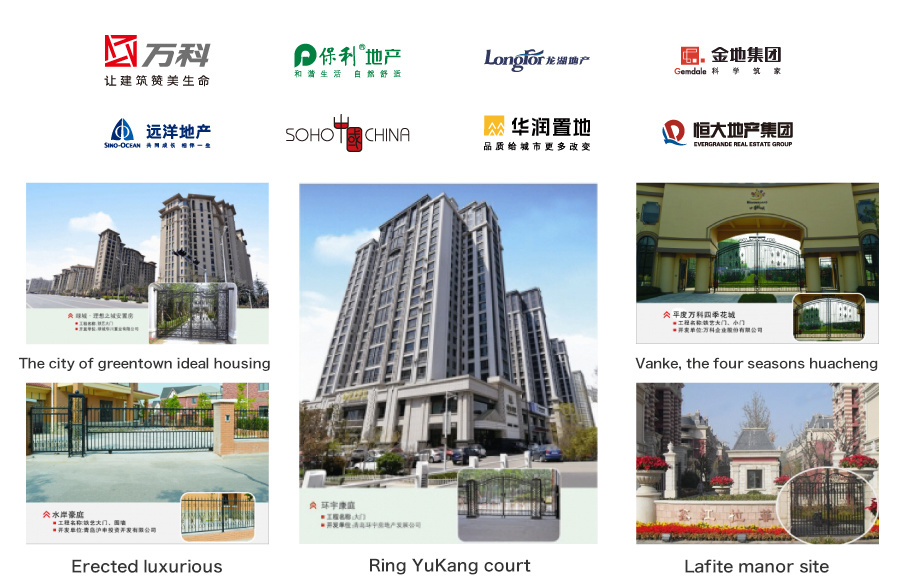 Ornamental Security Customized Wrought Iron Fences/Fencing