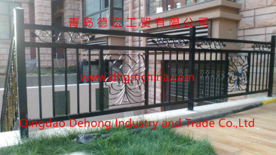 Concise Residential Galvanized Steel Balcony Railing