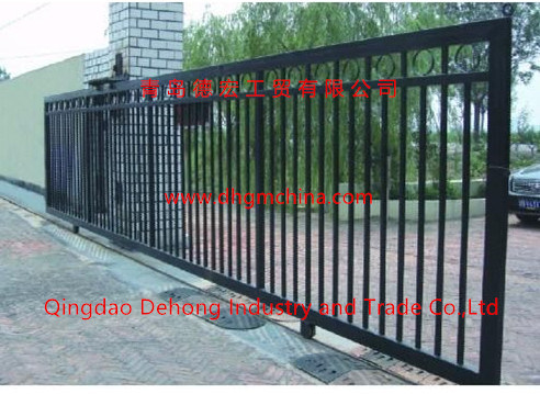 Decorative Residential Safety Automatic Sliding Gate/Steel Driveway Gate