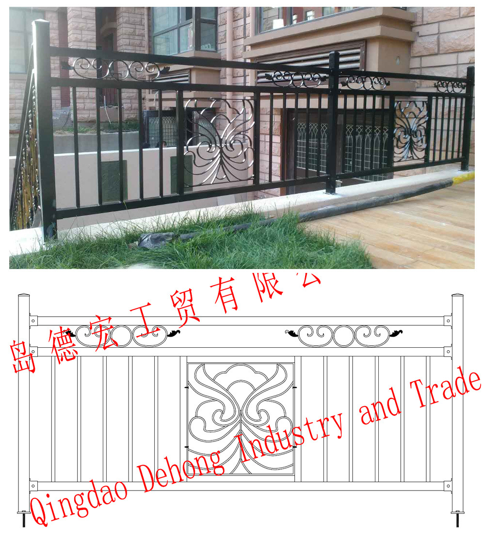 Ornamental / Commertial / Residential Steel Wrought Iron Balcony Fences