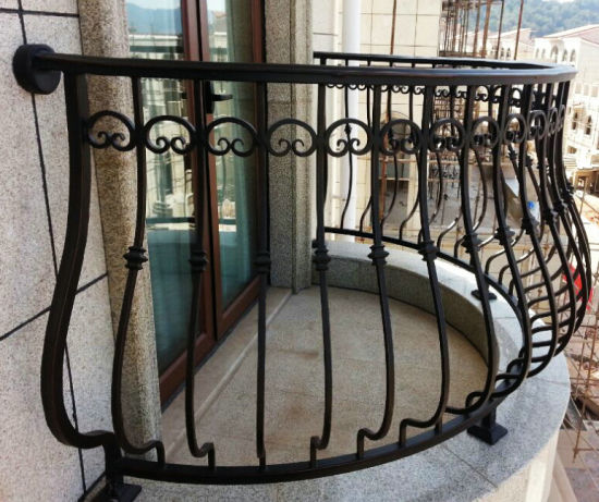 Decorative Vintage Wrought Iron Balcony Balustrade