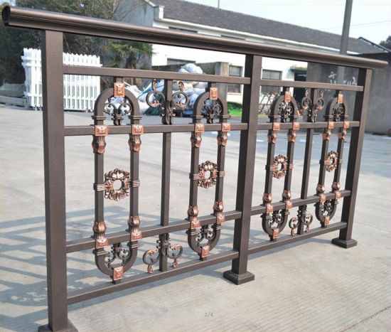 Decorative Vintage Wrought Iron Balcony Balustrade