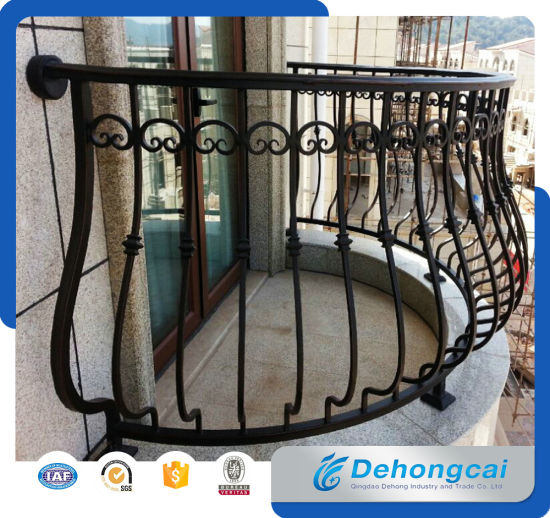 Decorative Durable European Wrought Iron Fence