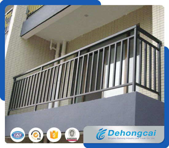 Cheap Wrought Iron Balcony Fence Designs / Galvanized Steel Safety Fence