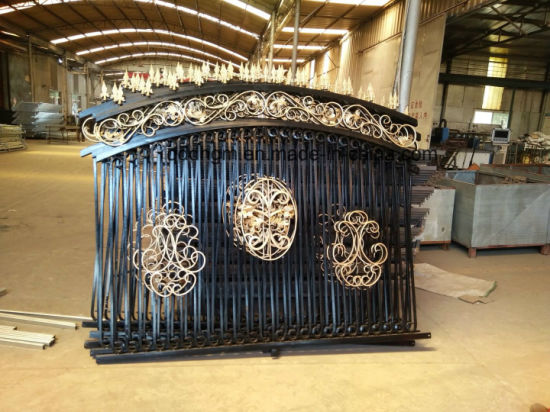 Black Ornamental Wrought Iron Garden Fences