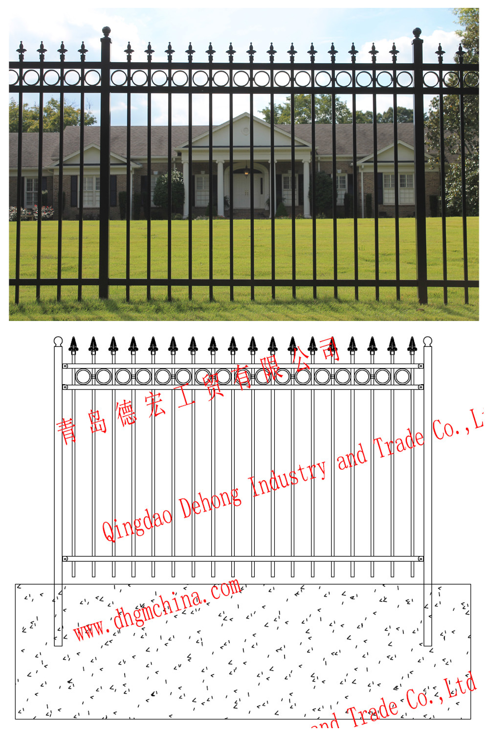 Steel Frnces Cheap, High Quality Galvanlized Steel Fencing