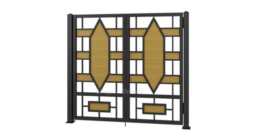 High Quatility Ornamental Wrought Iron Steel Gate