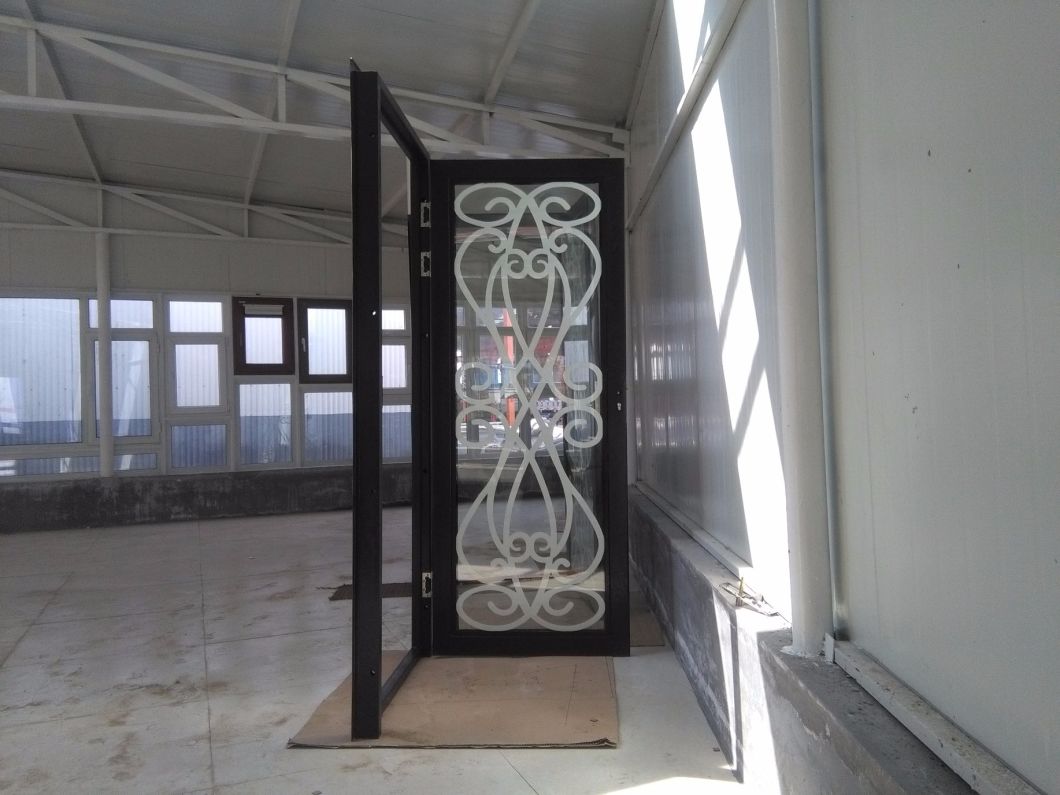 Inner Door Modern Style Wrought Iron Beautiful Metal Entrance Door