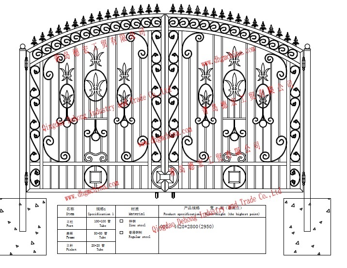 Elegant Ornamental Small Metal Gate