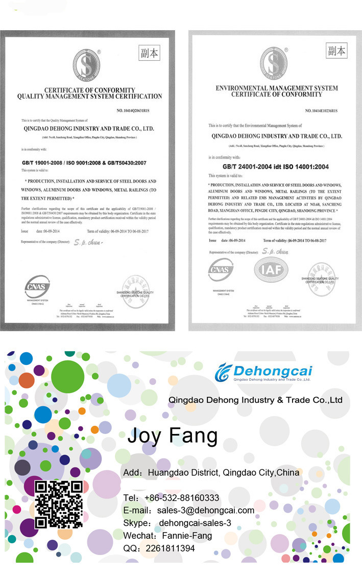 Decorative Residential Safety Concise Wrought Iron Fence (dhfence-27)