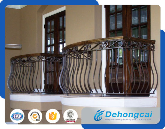 Cheap Wrought Iron Outdoor Balcony Railings Fence Made in China
