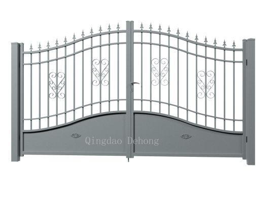Ornamental High Quality Aluminium/Wrought Iron Sliding safety Gate