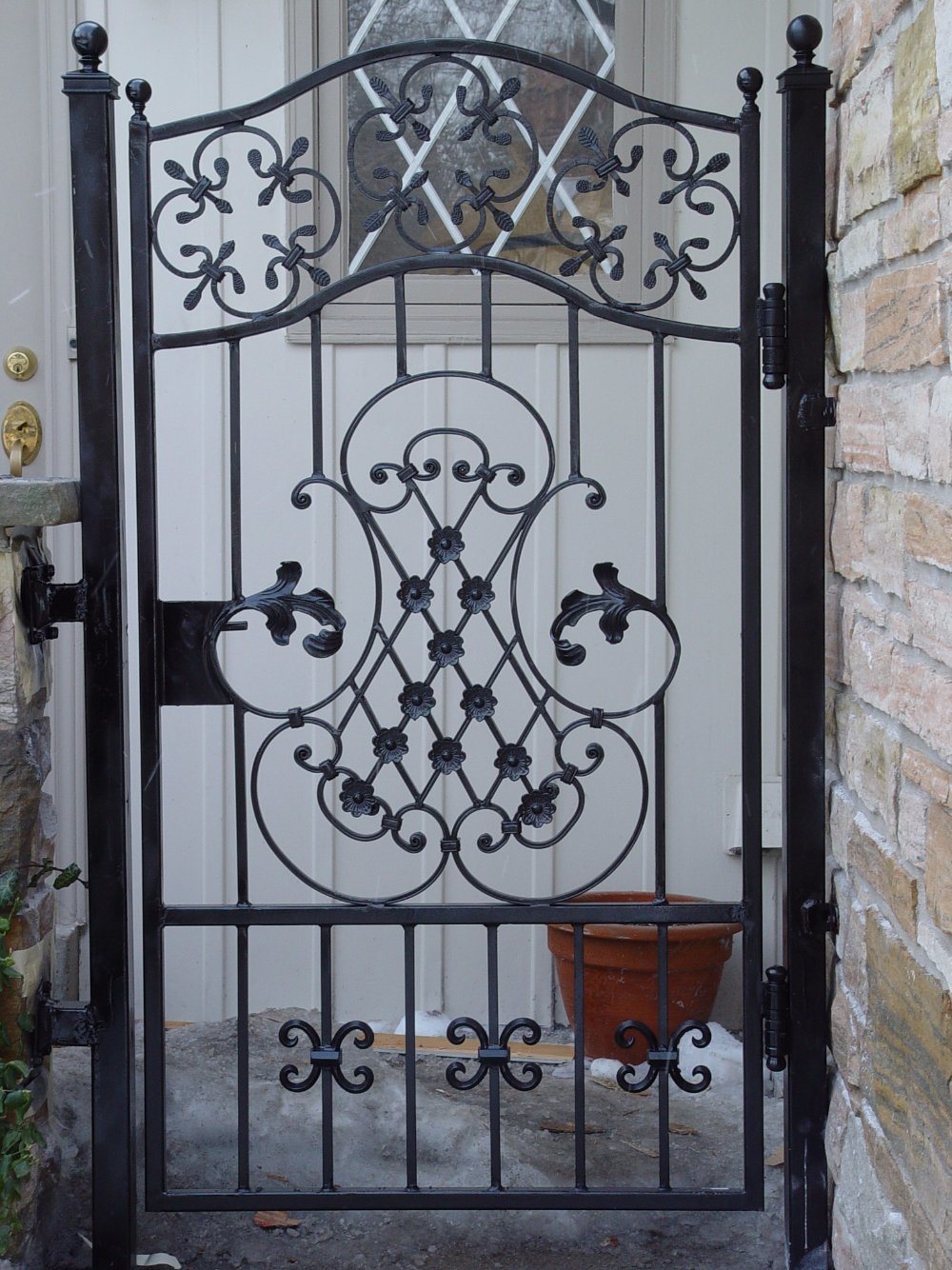 High Quatility Ornamental Wrought Iron Steel Gate