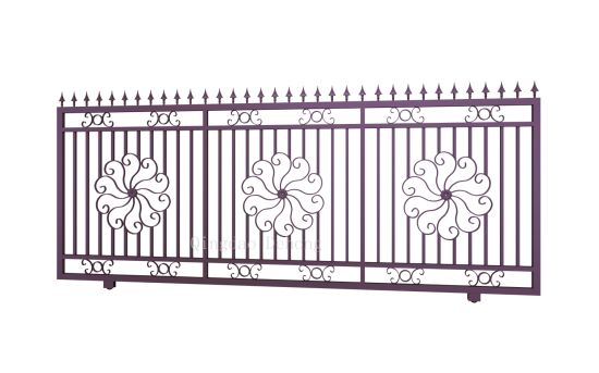 New Design Galvanized Steel Sliding Entrance Gate