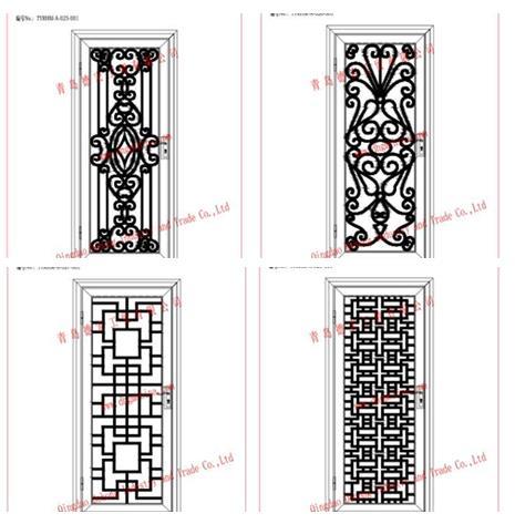 Inner Door Modern Style Wrought Iron Beautiful Metal Entrance Door