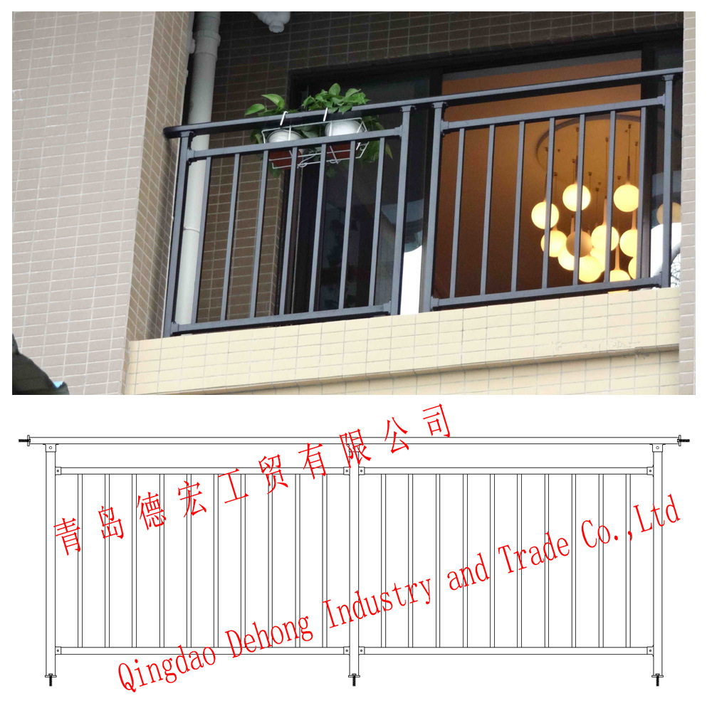 Ornamental / Commertial / Residential Steel Wrought Iron Balcony Fences