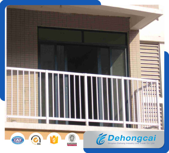 Ornamental Security Indoor Powder Coated Wrought Iron Balcony Railing Designs