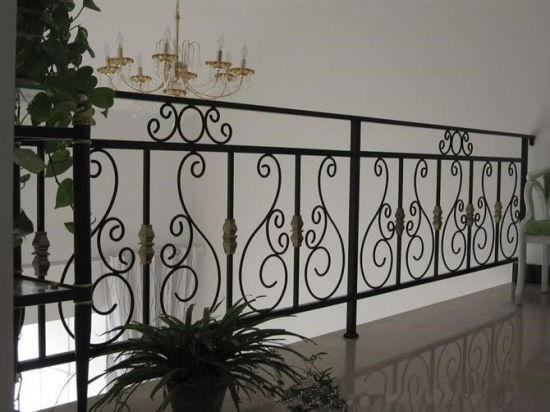 Elegant Simple Hot Galvanized Wrought Iron Rail