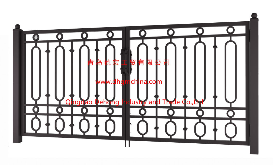 Ornamental High Quality Aluminium/Wrought Iron Sliding safety Gate