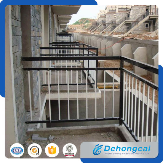 Two Rails Wrought Iron Fences Balustrade Railing