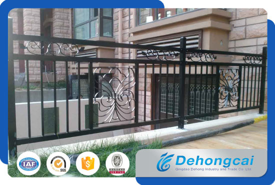 Decorative Durable European Wrought Iron Fence