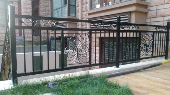 Elegant Simple Hot Galvanized Wrought Iron Rail