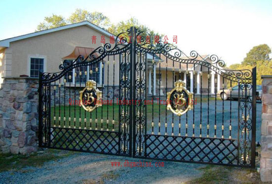 Luxury Powder Coating Wrought Iron Gates