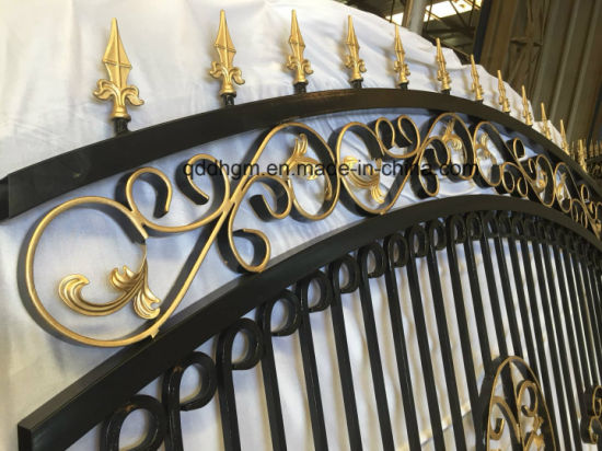 Black Ornamental Wrought Iron Garden Fences