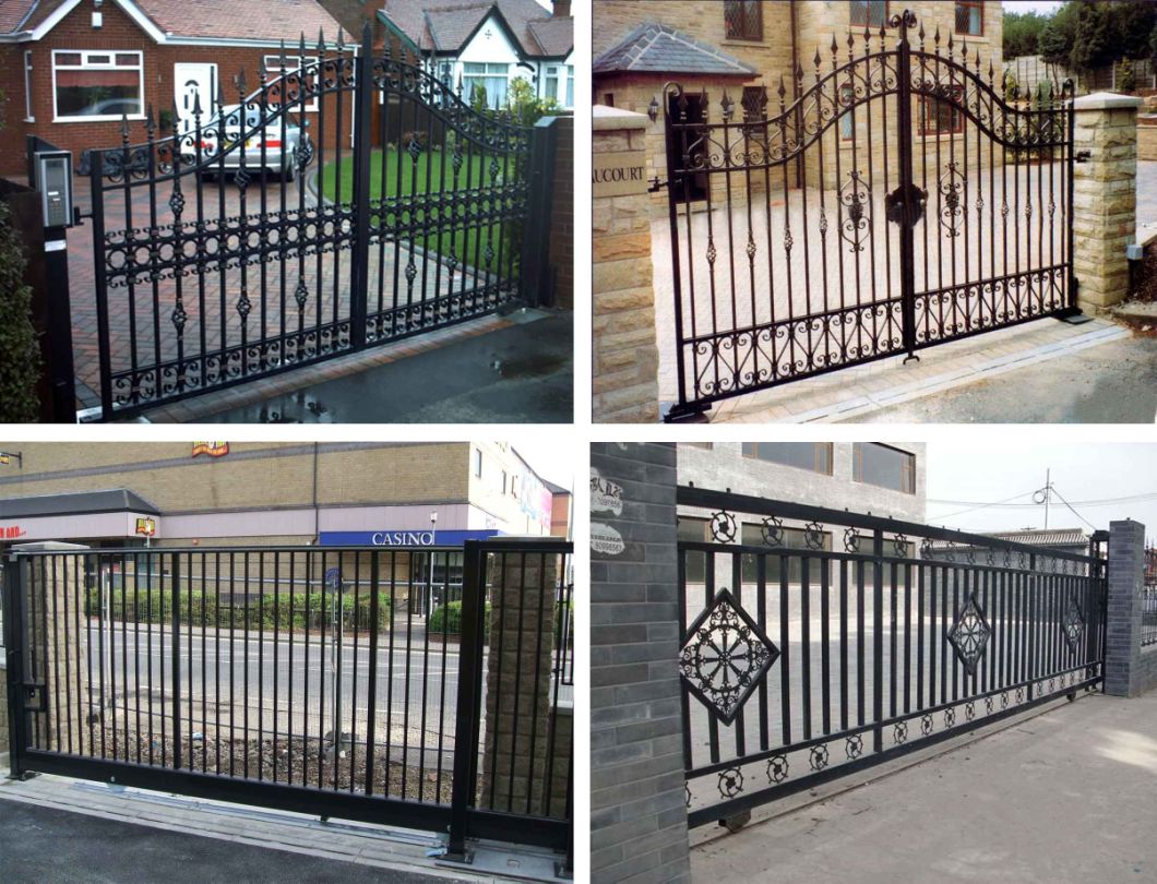 Decorative Commerical High Quality Wrought Iron Gate