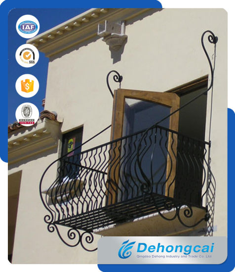Aluminum Balcony Balustrade / Galvanized Steel / Wrought Iron Balcony Safety Fence