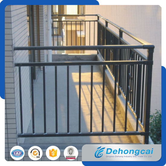 Cheap Wrought Iron Balcony Fence Designs / Galvanized Steel Safety Fence